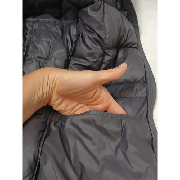 Calvin Klein DUCK DOWN Packable Puffer Jacket Women XXL Gray Lightweight Premium - Picture 13 of 16